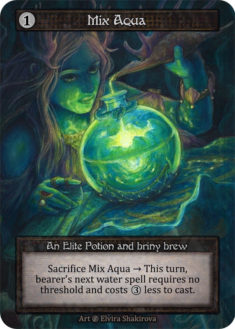 Mix Aqua (Non-Foil) – Sorcery Contested Realm Beta – NM