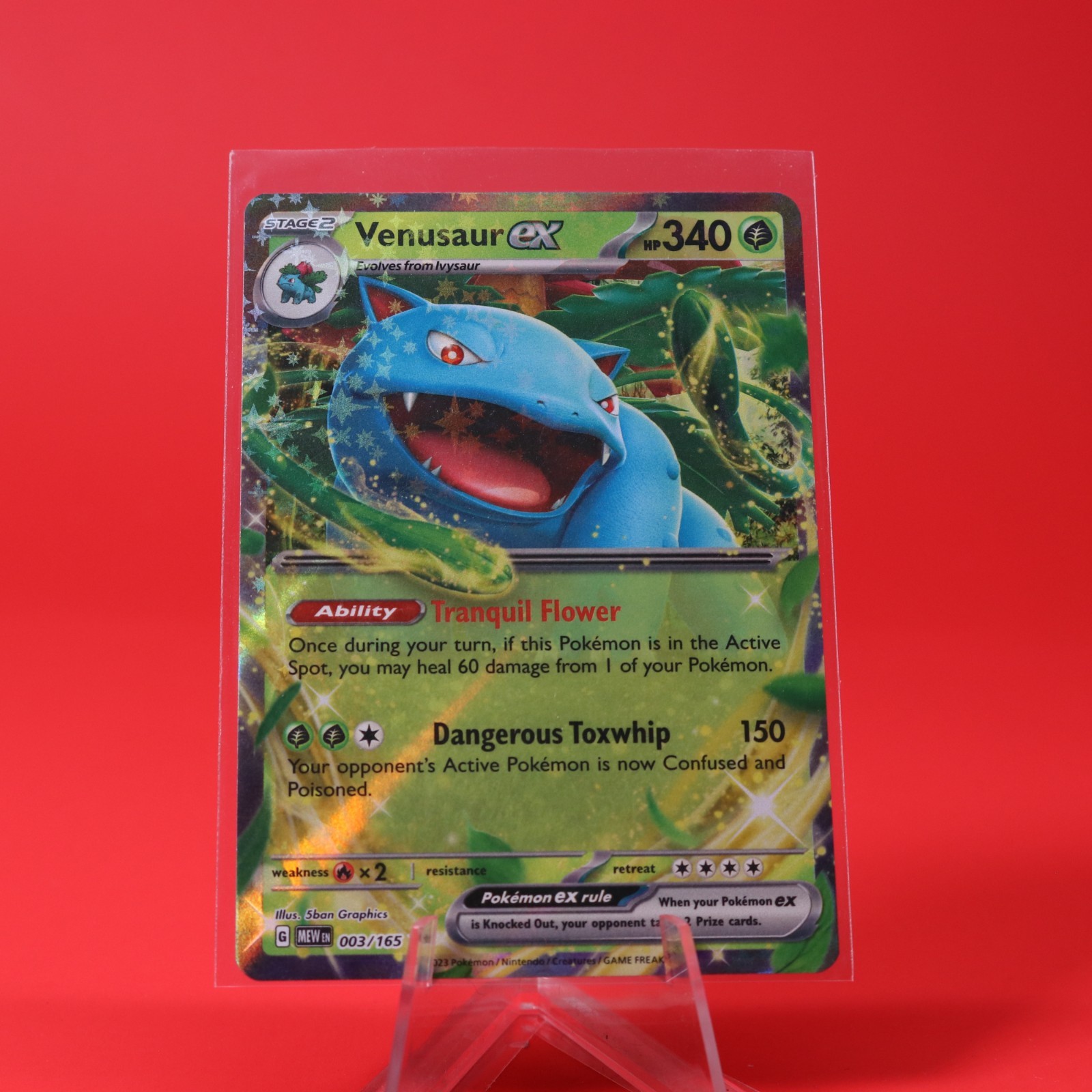 2023 Pokémon TCG S&V 151 Double Rare 003/165 Venusaur ex
