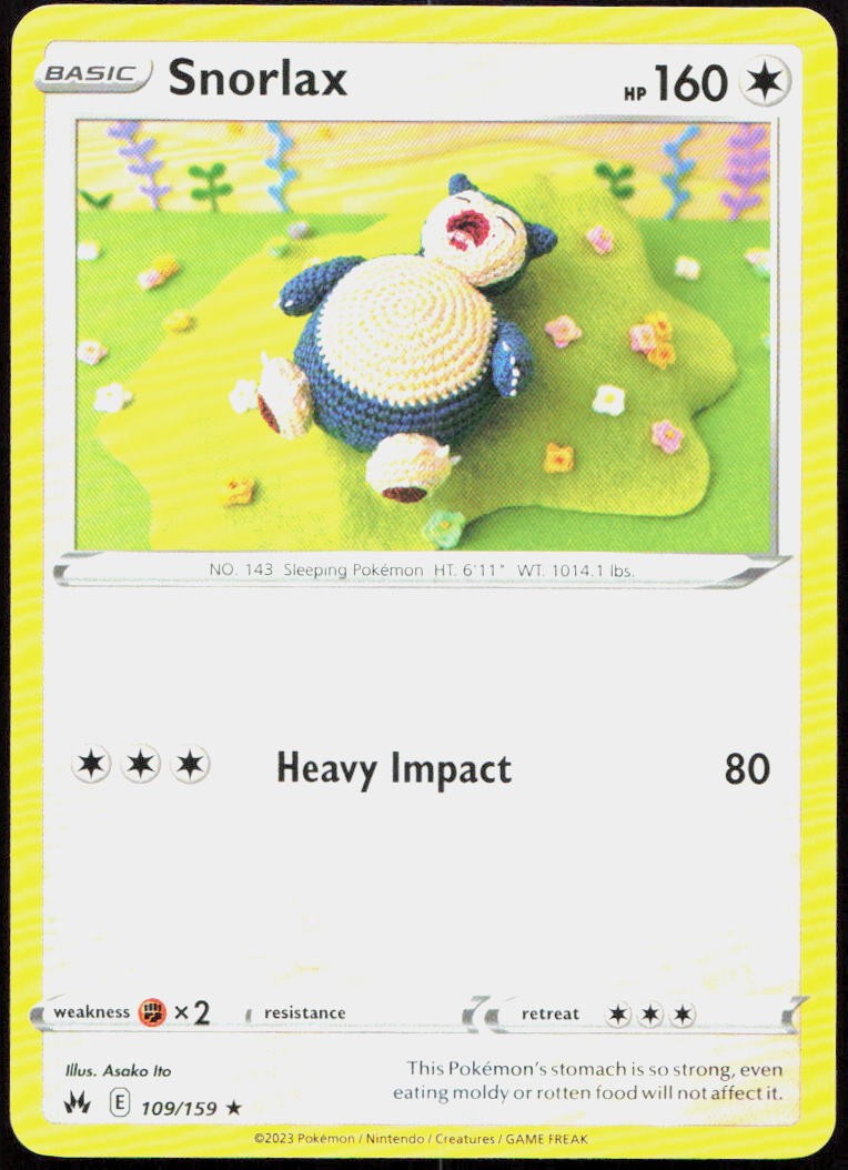 Snorlax Rare SWSH: Crown Zenith 109/159 LP