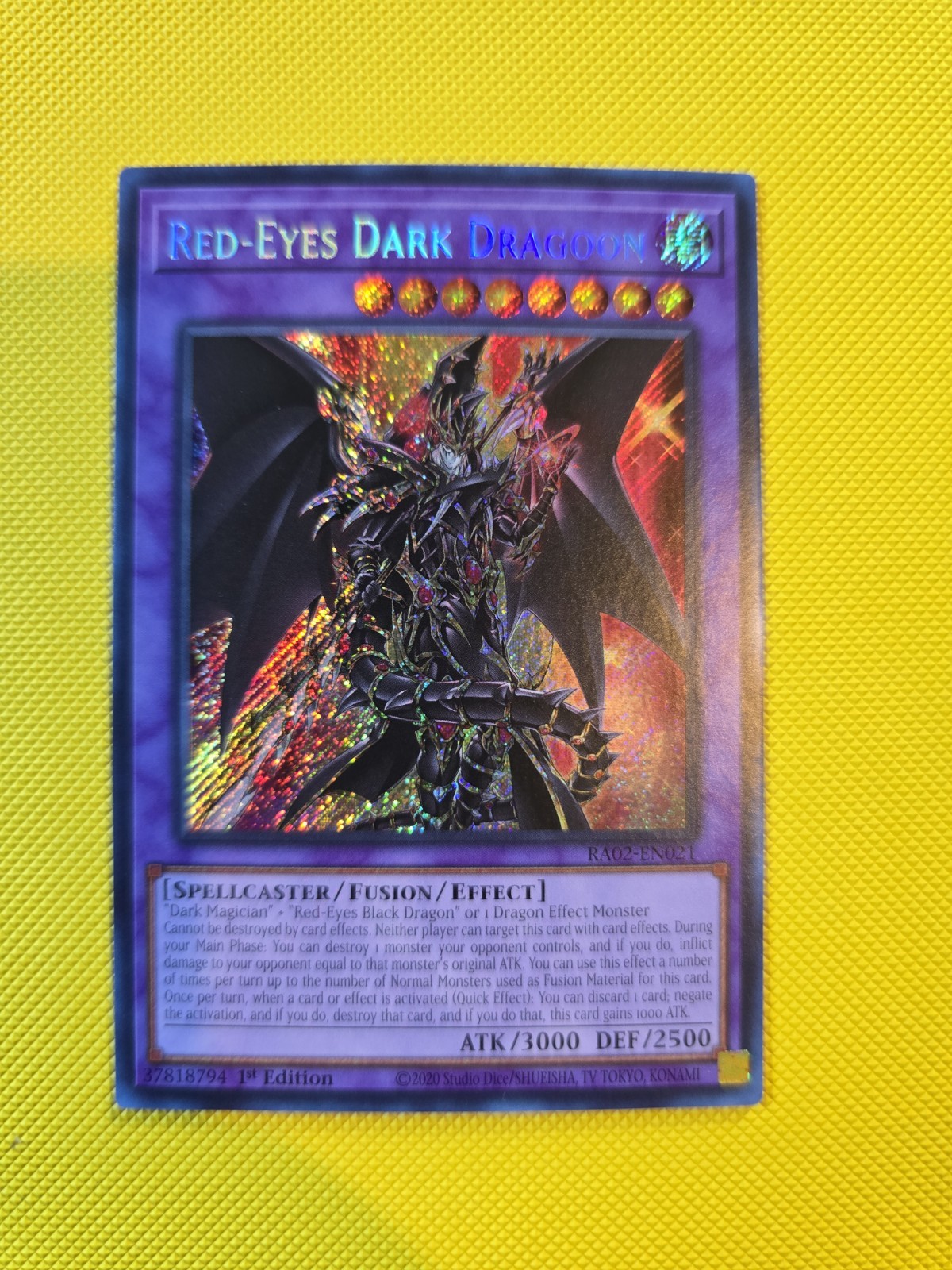 Red-Eyes Dark Dragoon (Secret Rare) RA02-EN021 25th Anniversary Rarity…