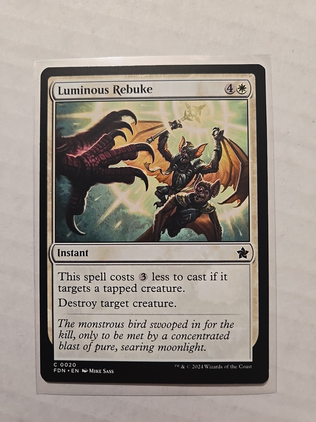 Luminous Rebuke – Foundations – LP – Common – Instant – MTG Magic