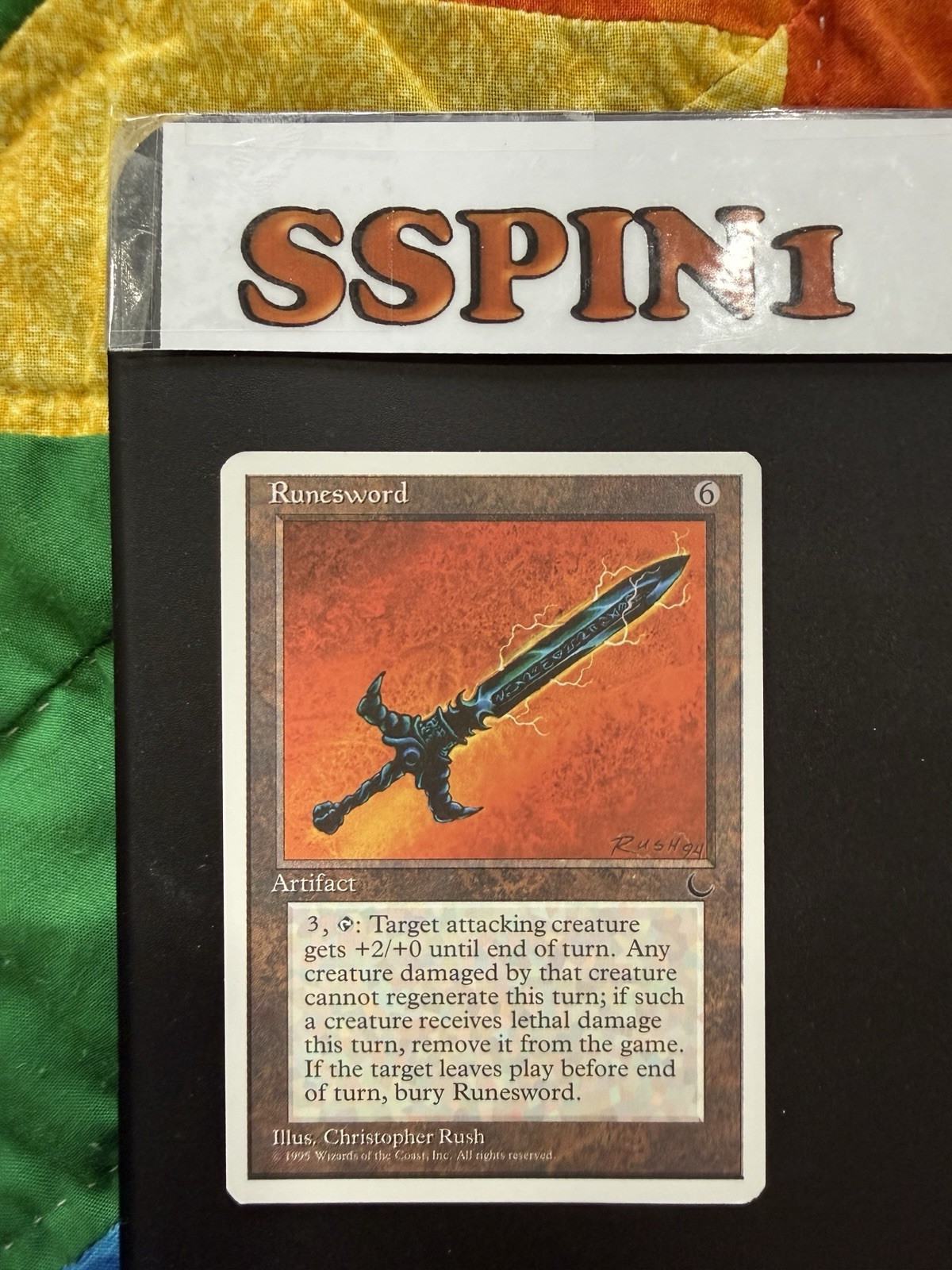 MTG Artist Proof Runesword Chronicles Christopher Rush