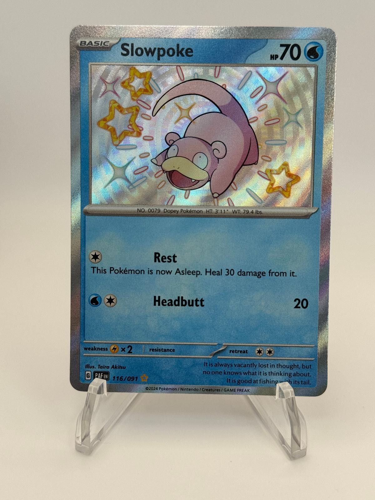 2024 Pokemon Paldean Fates Slowpoke 116/091