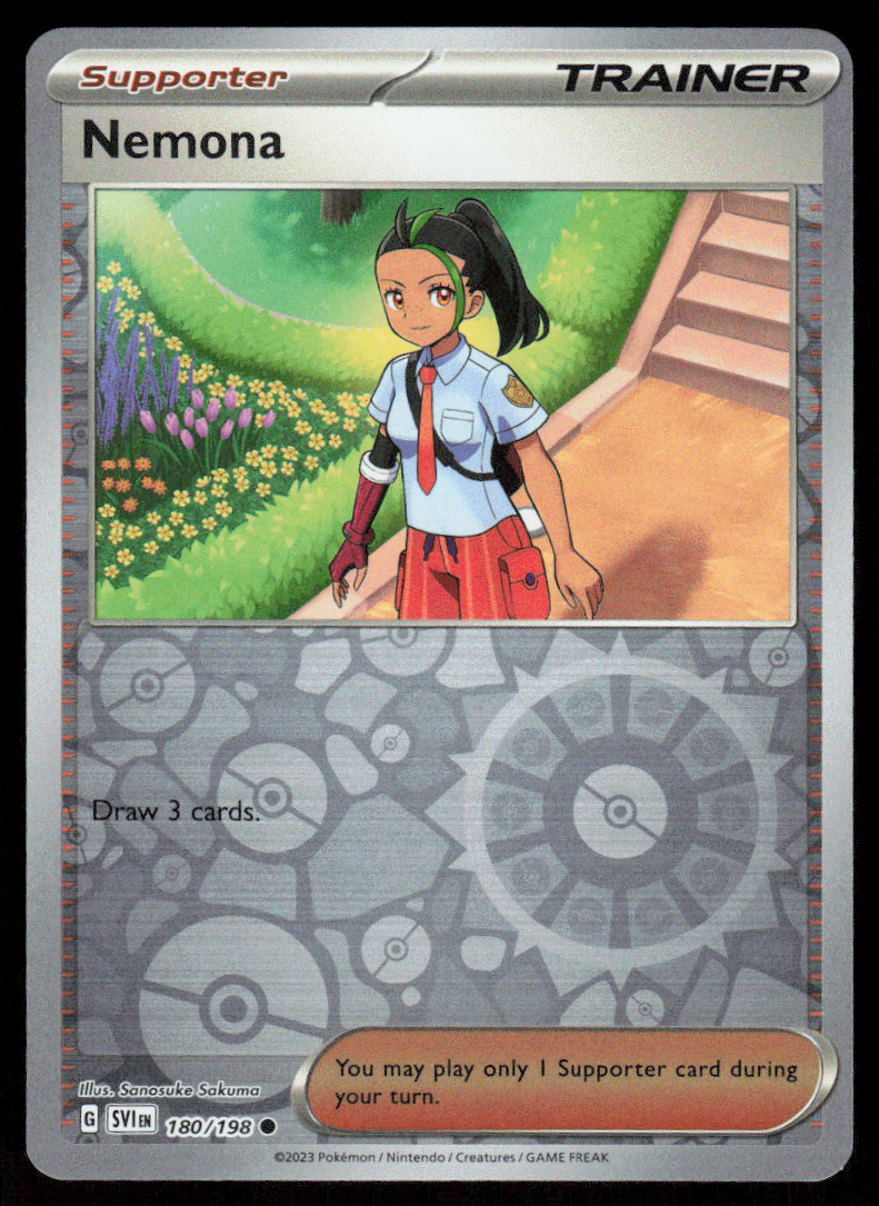 Nemona 180/198 – Reverse Holo – Pokemon – Scarlet & Violet – NM/M