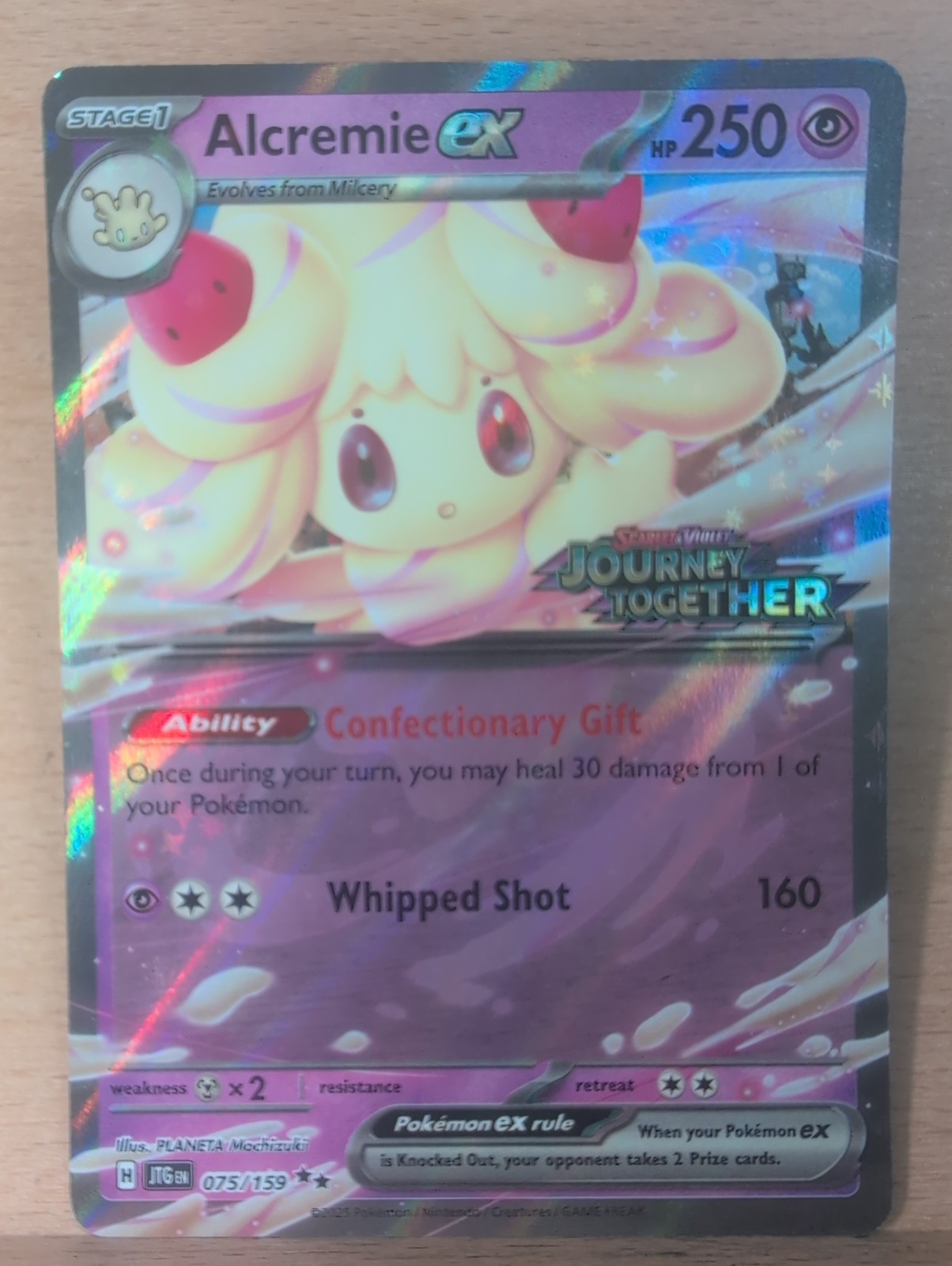 Alcremie ex 075/159 Sv09: Journey Together Holo