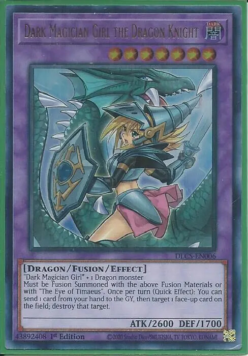 Yugioh – Dark Magician Girl the Dragon Knight – 1st Edition Ultra Rare Holo Card