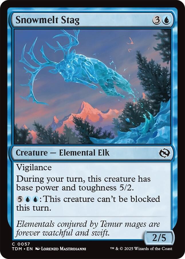 Snowmelt Stag Foil Tarkir: Dragonstorm NM
