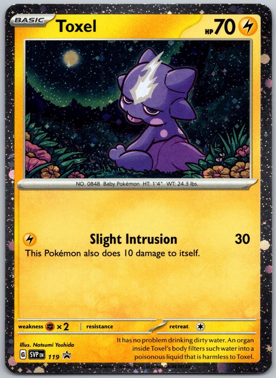 Toxel 119 (Cosmos Holo) Promo Scarlet & Violet Promo Pokemon Near Mint