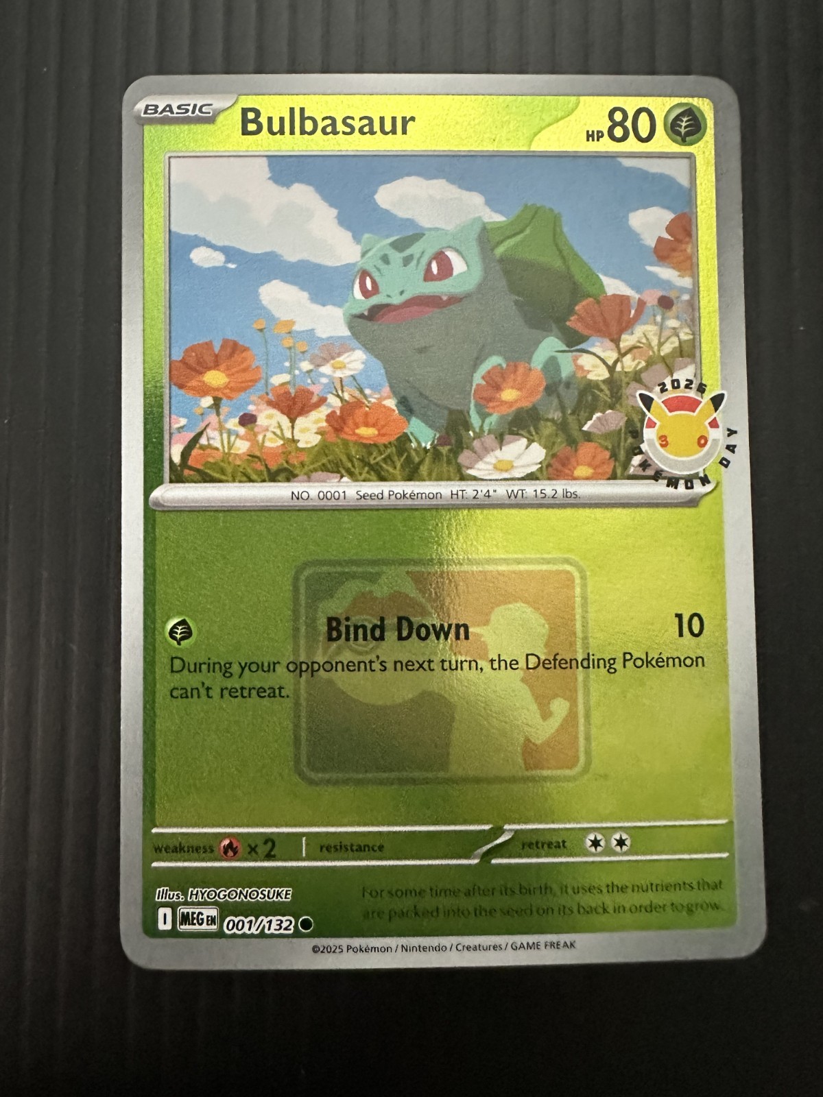 Bulbasaur (Pokemon Day 2026) 001/132 Promo NM