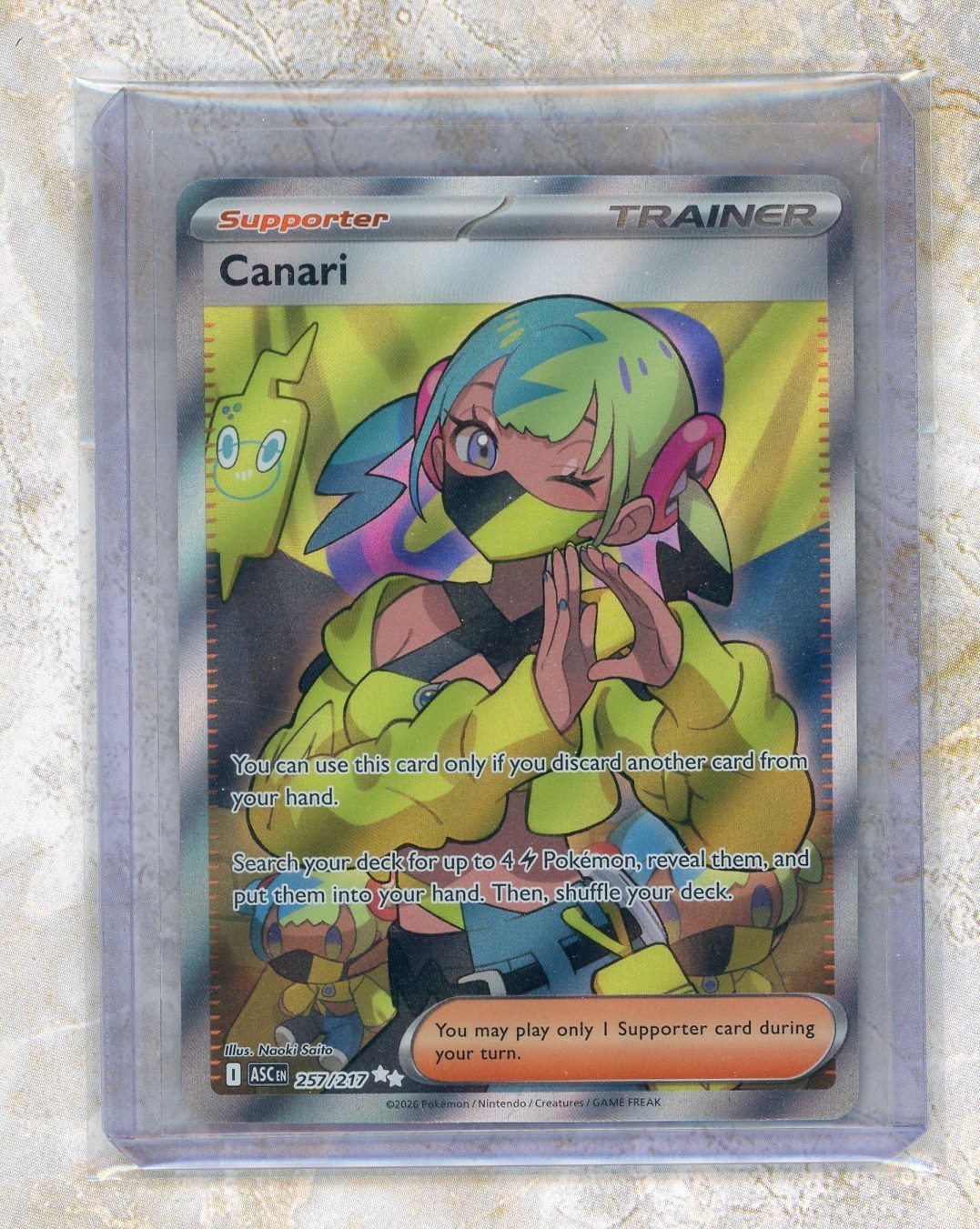 2026 Pokemon ASC EN-Ascended Heroes #257/217 Canari UR