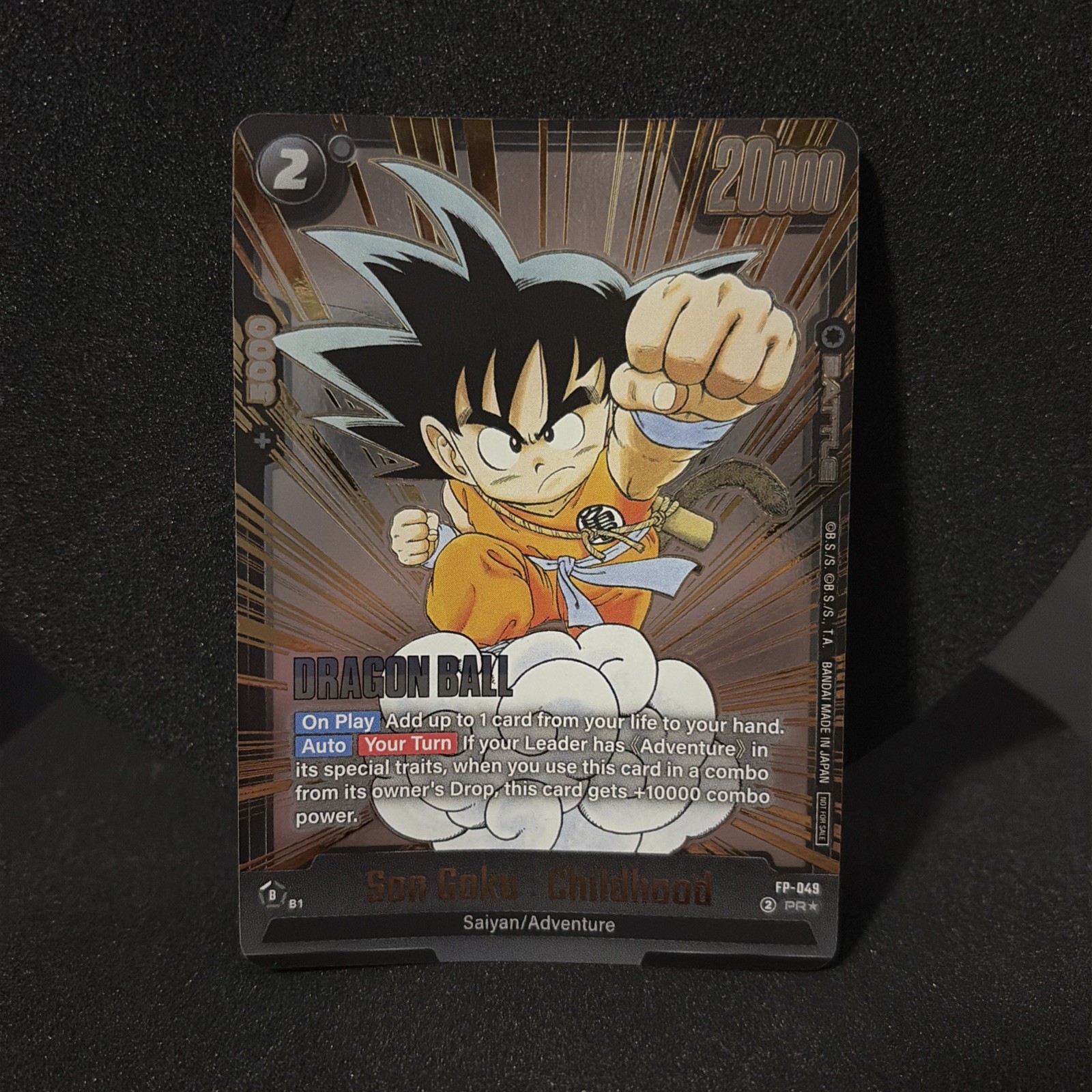 Son Goku Childhood FP-049 Manga Booster Release Event Gold Winner Read