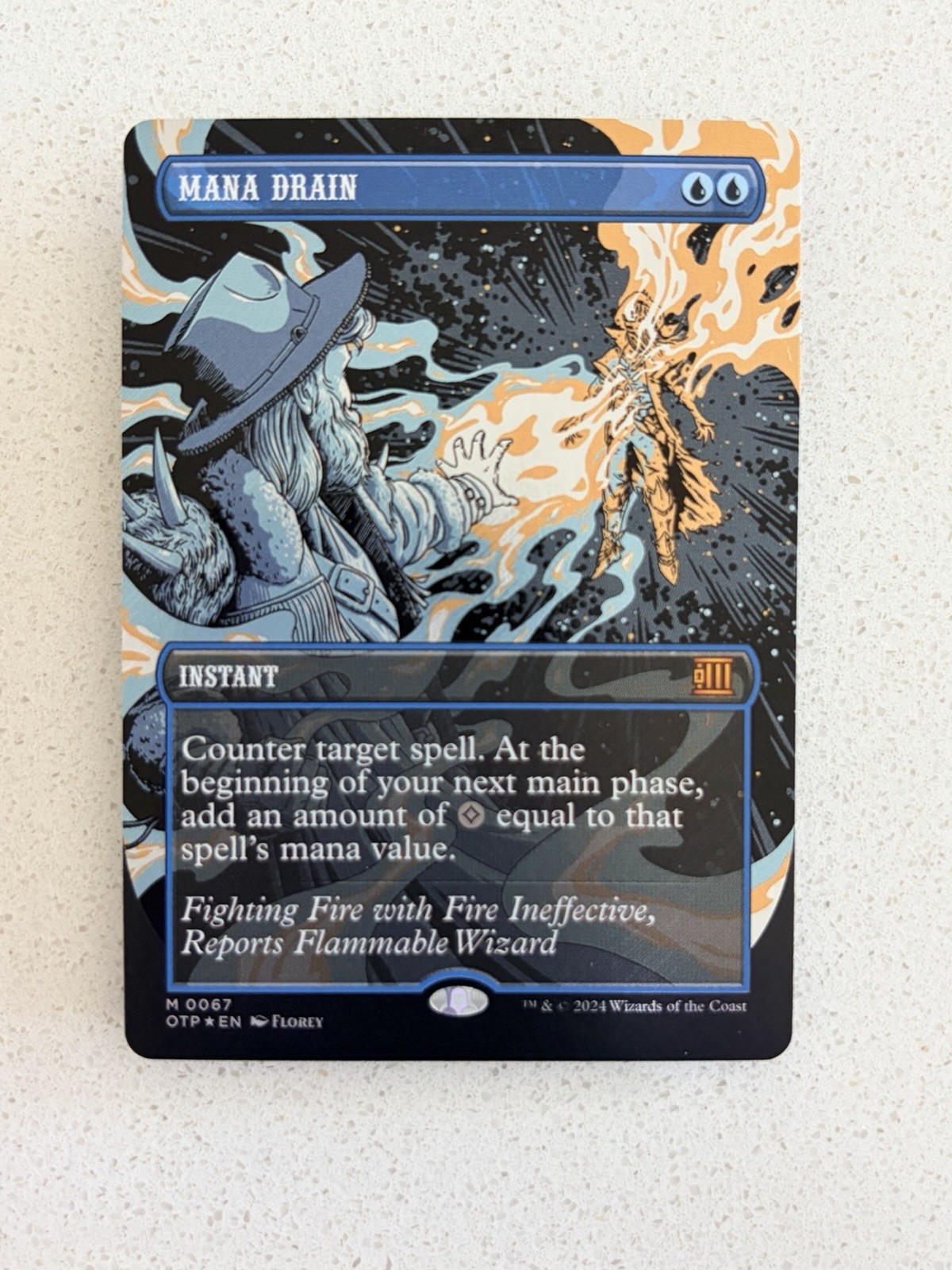 Mana drain (textured foil) – English – MTG Breaking News – OTP – NM