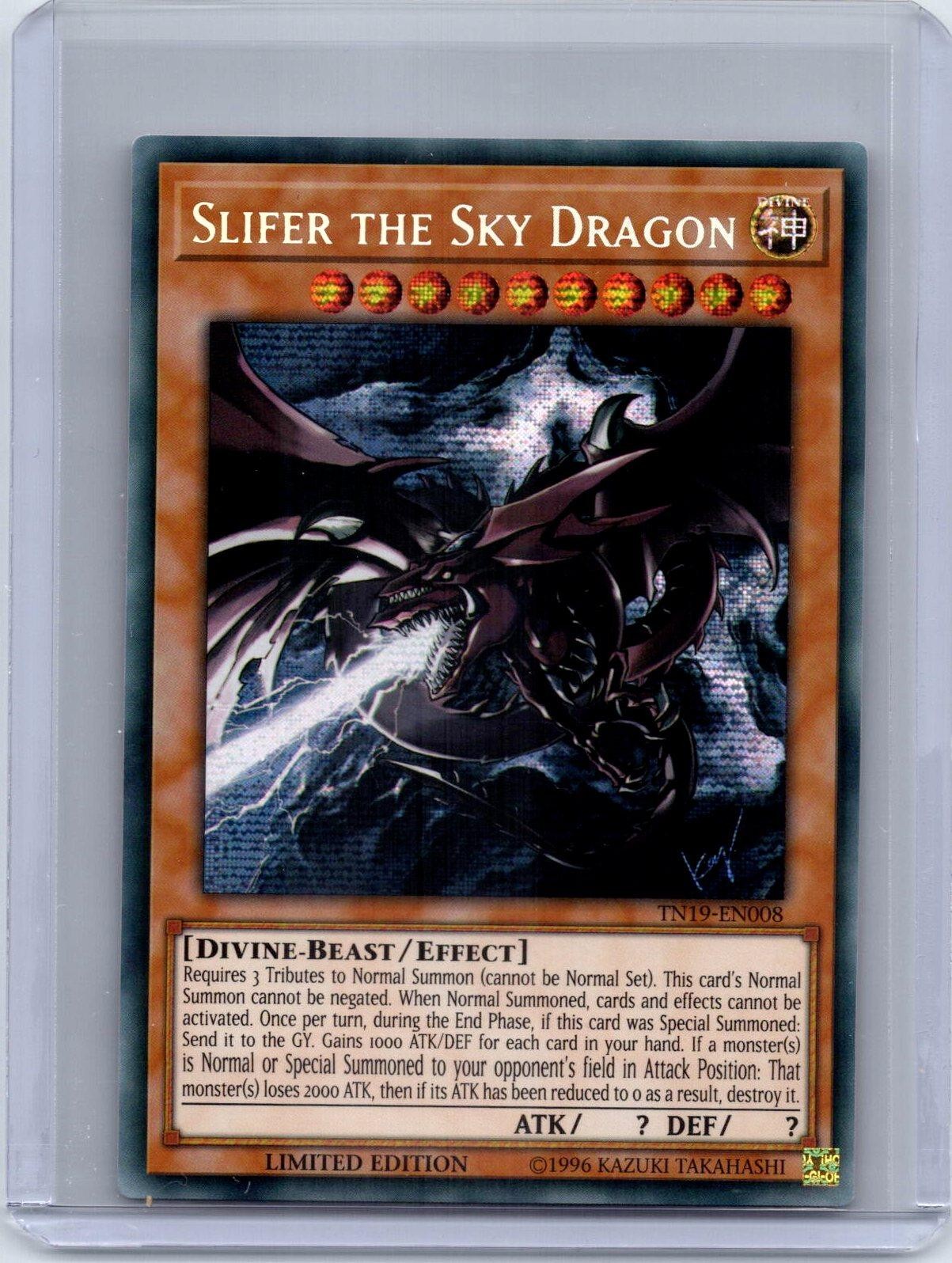 Slifer the Sky Dragon TN19-EN008 2019 Gold Sarcophagus Tin Yu-Gi-Oh Limited LP
