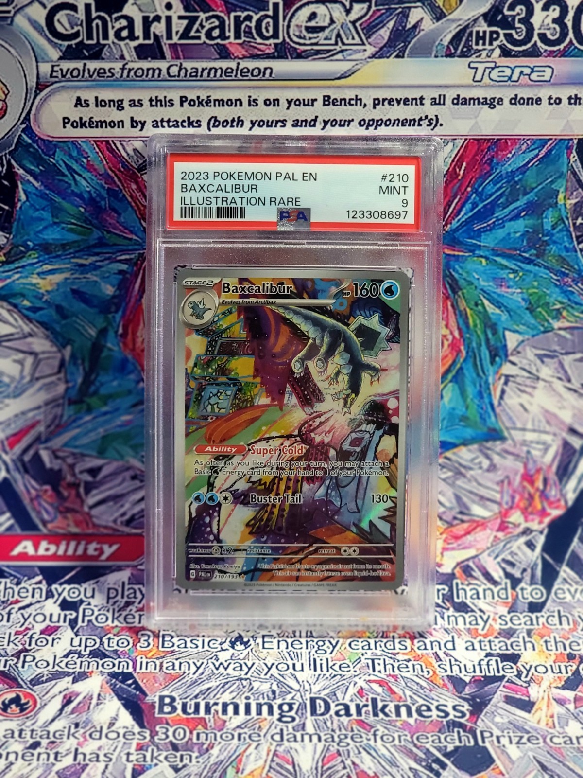 2023 Pokemon Baxcalibur 210/193 Illustration Rare Paldea Evolved PSA 9 MINT