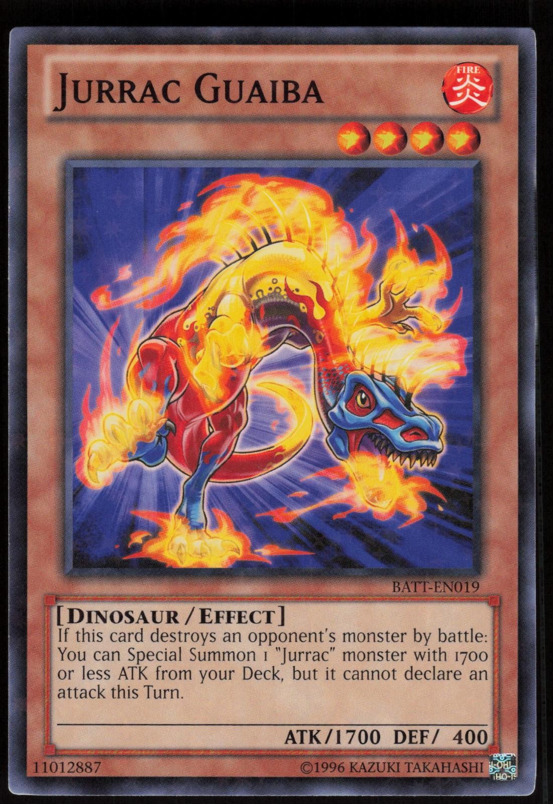 Jurrac Guaiba (Starfoil) BATT-EN019 Tournament Prize YU-GI-OH