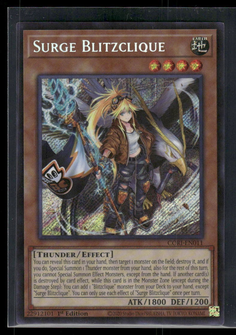 Surge Blitzclique Chaos Origin Secret Rare Yu-Gi-Oh! CORI-EN011