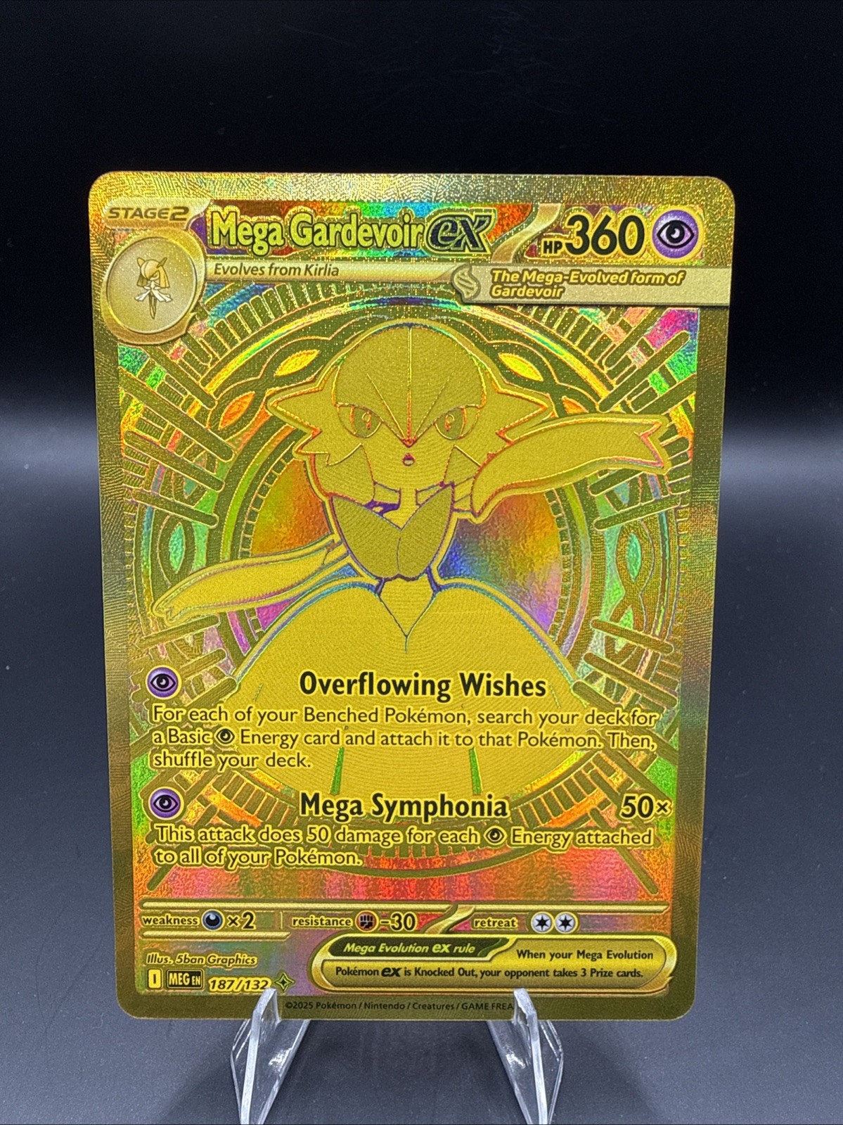 Mega Gardevoir ex 187/132 Me01: Mega Evolution Holo
