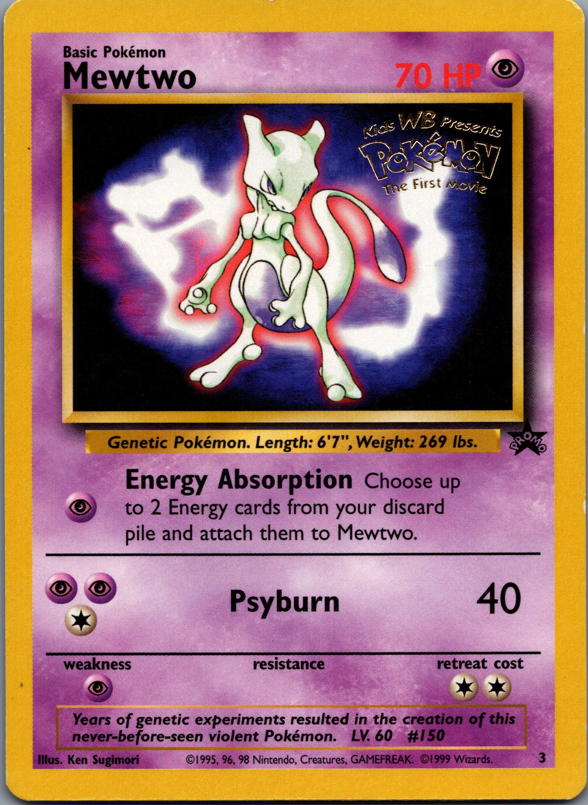 Mewtwo 3/N/A Wizards of the Coast Promos Promo HP