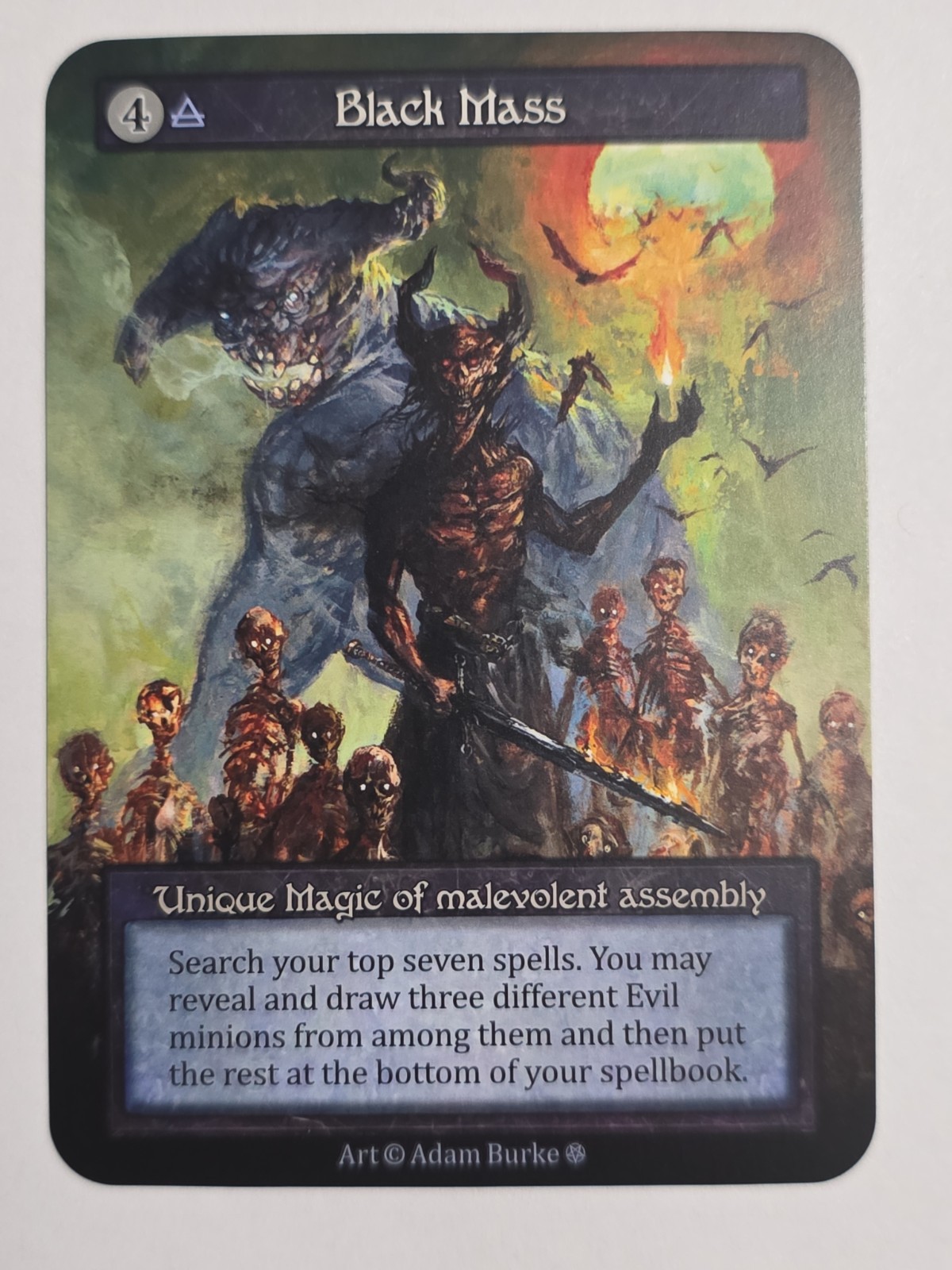 Sorcery Contested Realm Gothic Black Mass Unique (Regular) NM