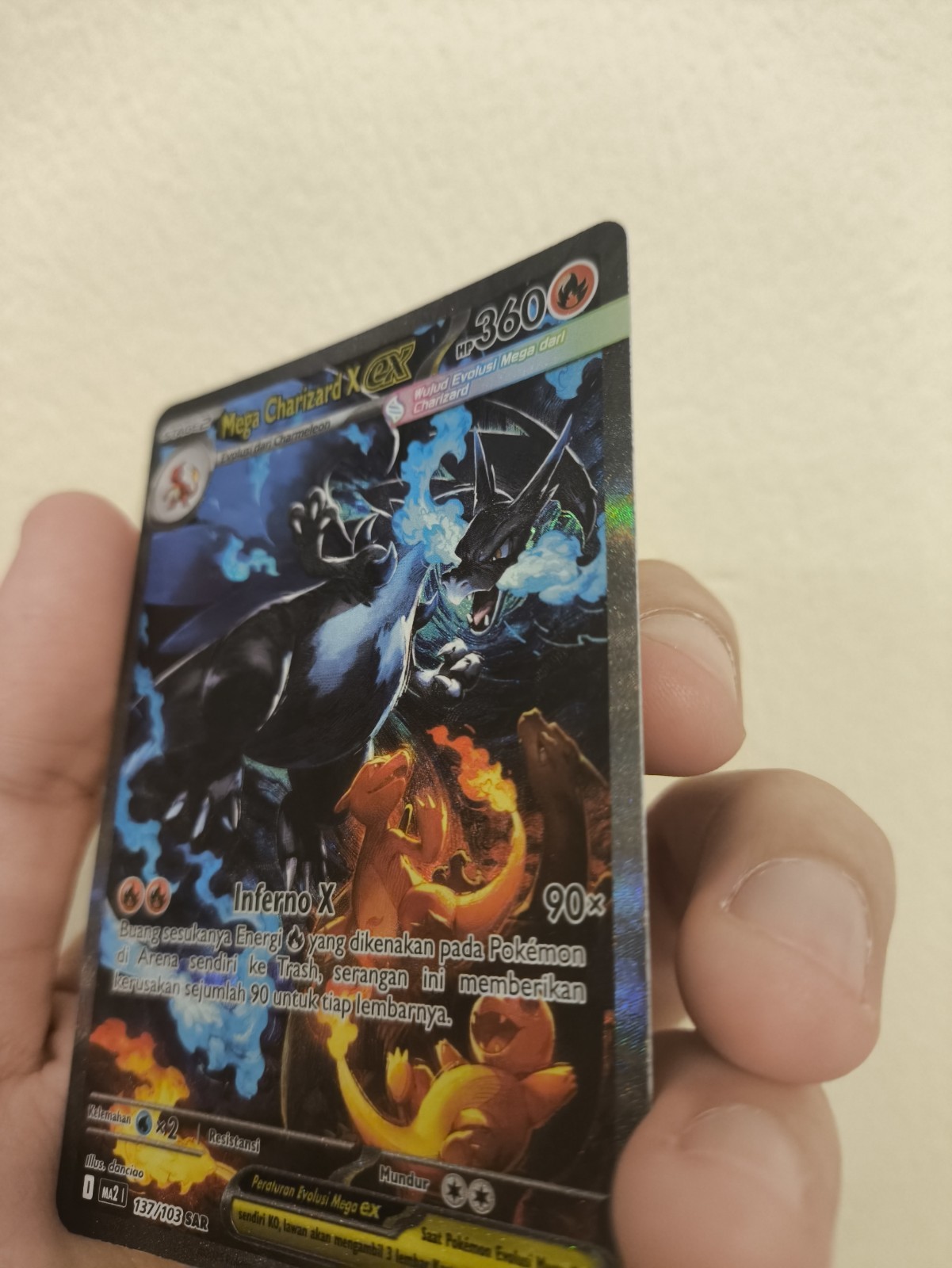 Pokemon Card Indonesia Mega Charizard X ex MA2 137/103 SAR SIR Alt Art Inferno X
