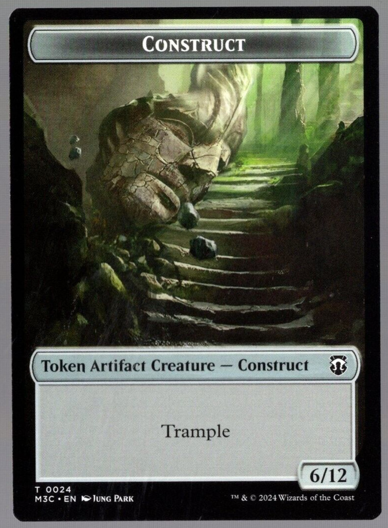 (x5) Construct / Myr 0024-0025 Double Sided Token MH3 MTG NM