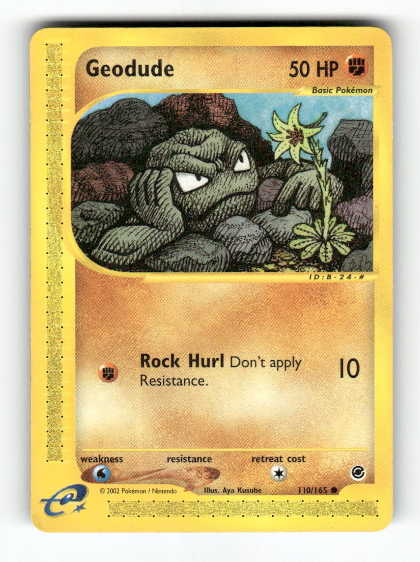 Geodude – 110/165 – Expedition Base Set – Pokemon – Common – LP