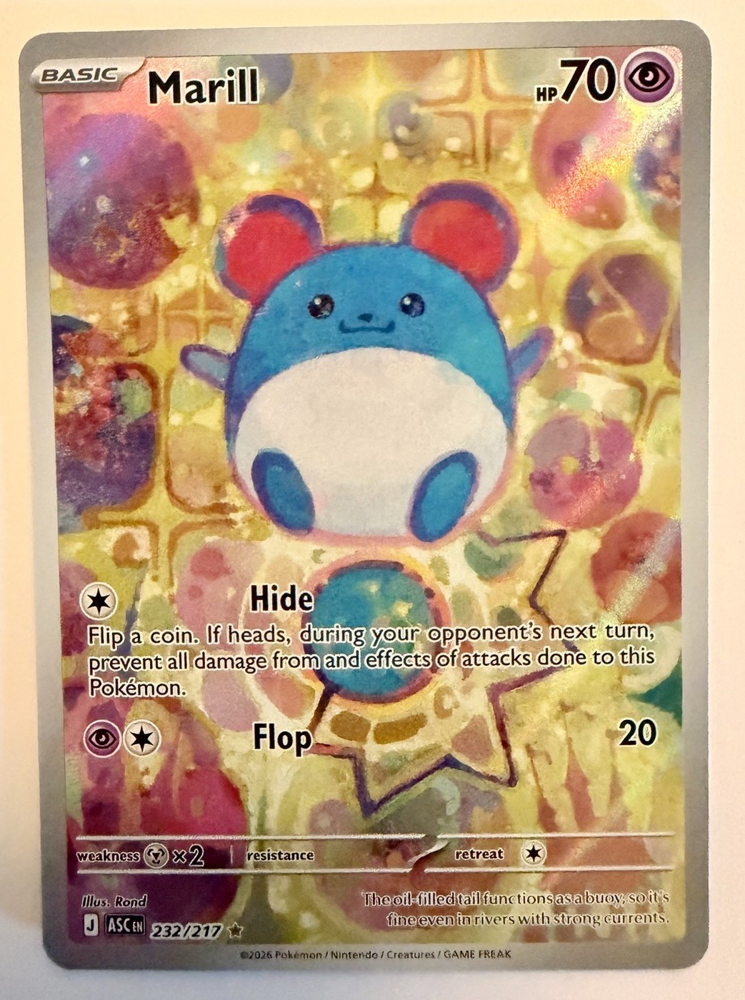 Marill 232/217 Me: Ascended Heroes Holo