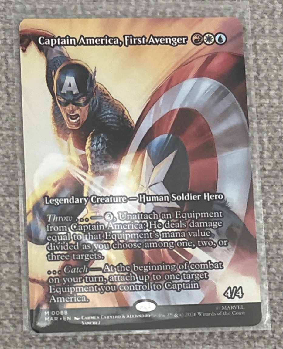 MTG Marvel Super Heroes -Captain America, First Avenger Mythic Non Foil Full Art