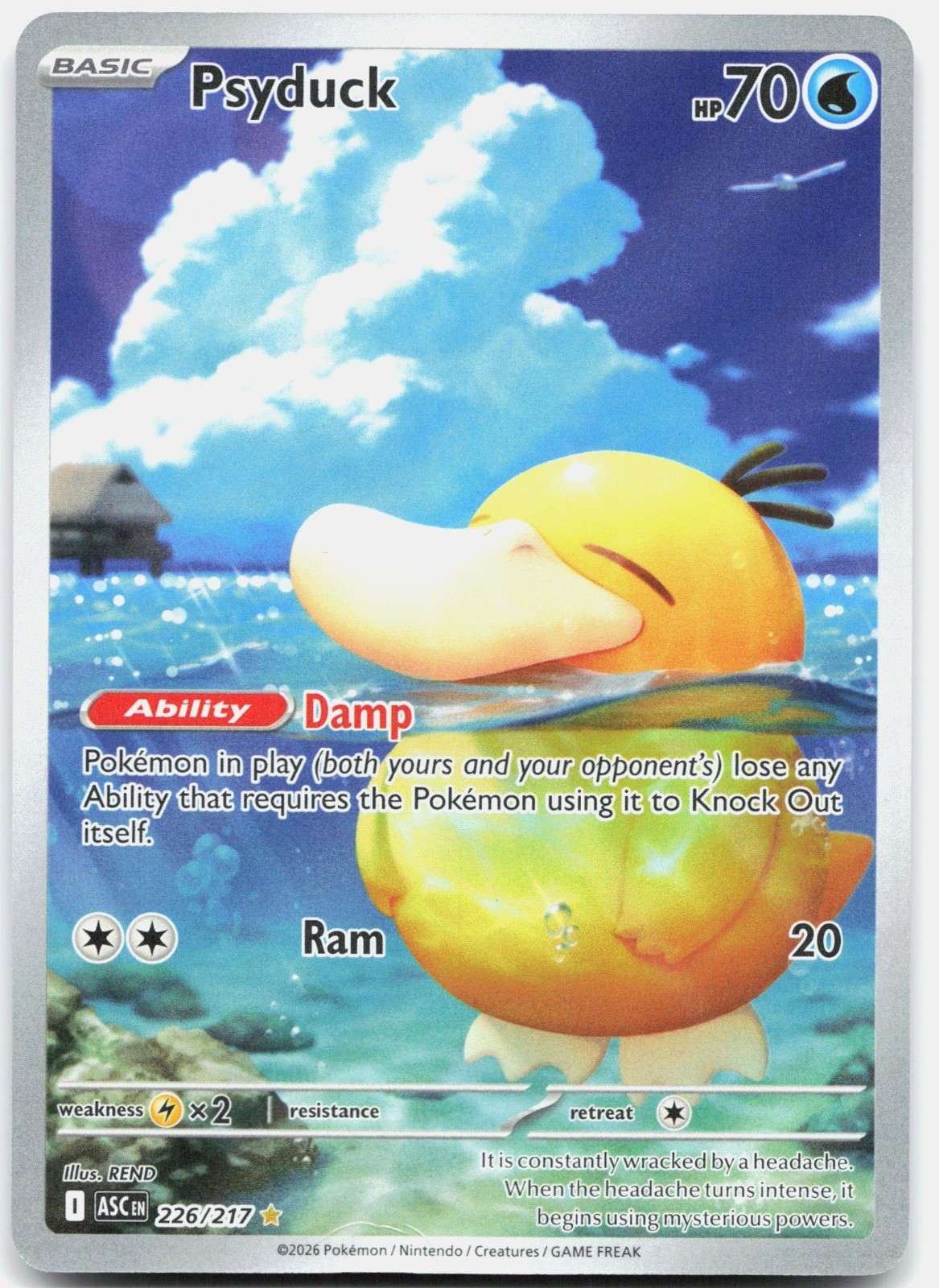 Psyduck Holo Illustration Rare ME: Ascended Heroes 226/217 NM