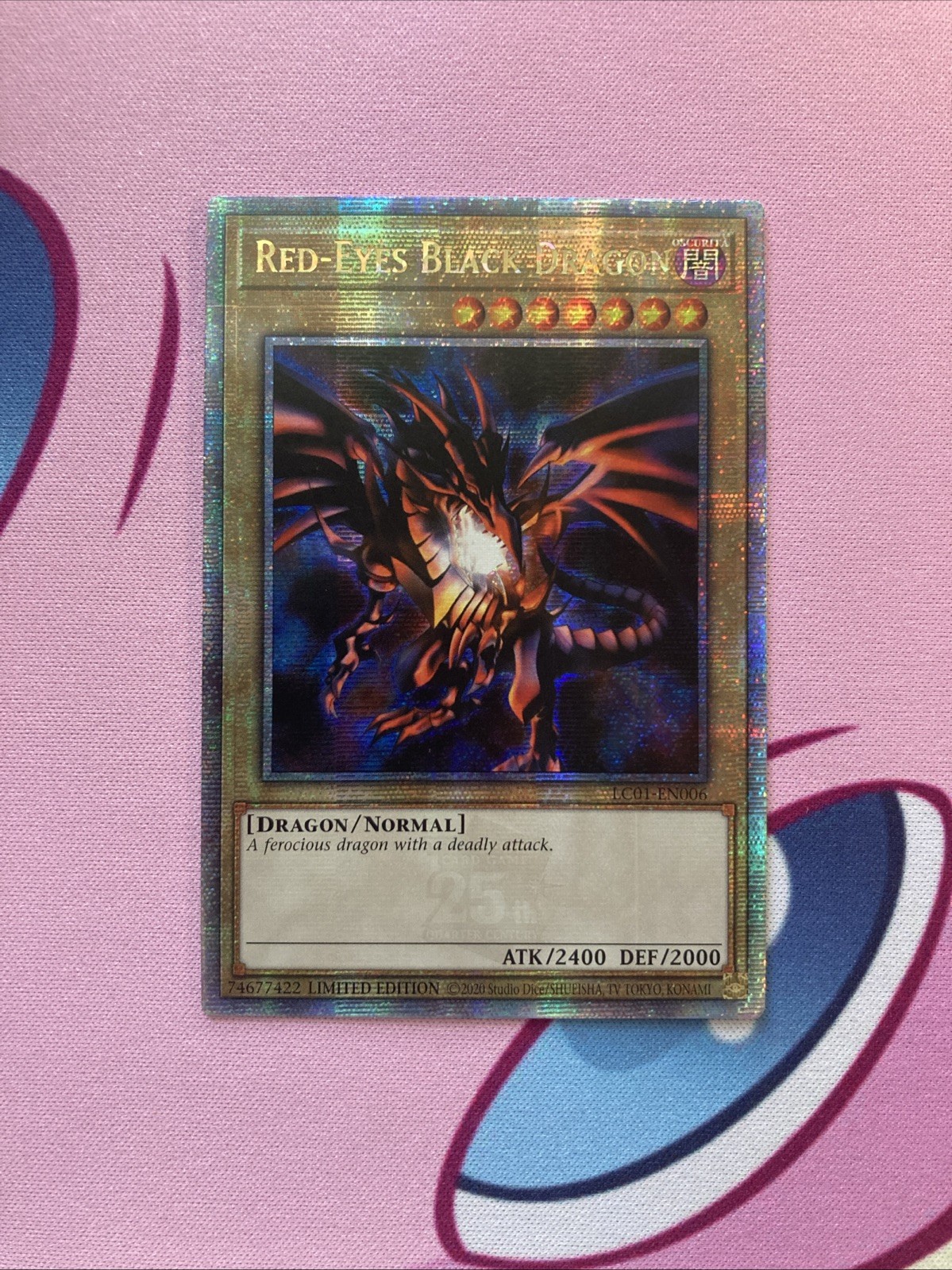 Red-Eyes Black Dragon – Quarter Century Secret Rare (QCR) – NM 1st Edition