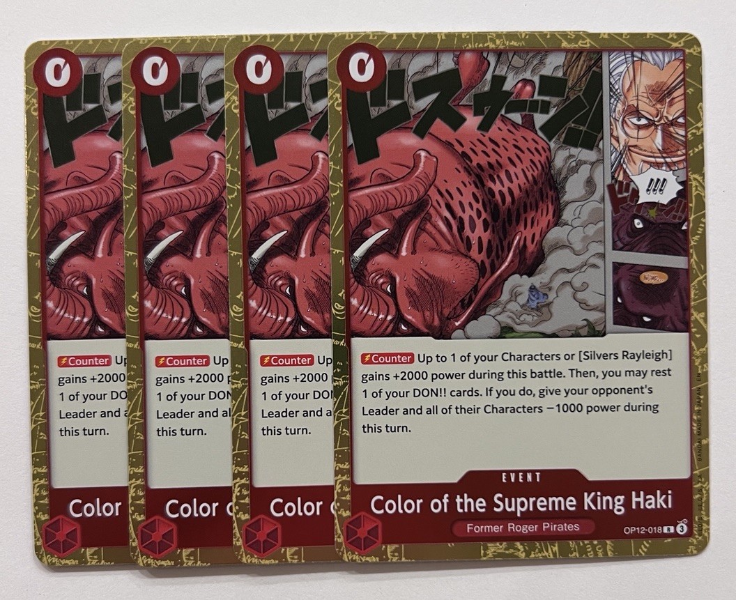 Color Of The Supreme King Haki Playset – OP12-018 R One Piece TCG – NM