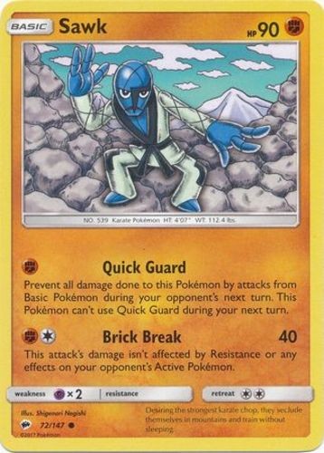 Sawk – 72/147 – Common – Near Mint – Burning Shadows