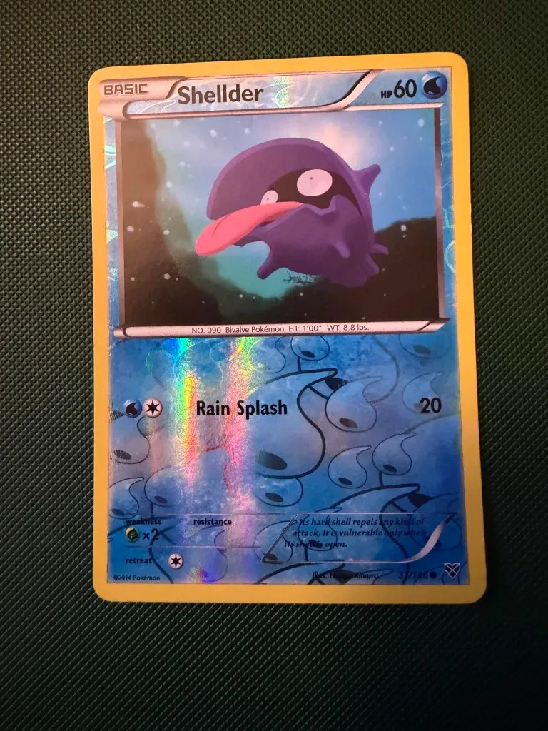 Pokémon TCG Shellder XY Base Set 31/146 Reverse Holo X&Y English Card 2014 NM