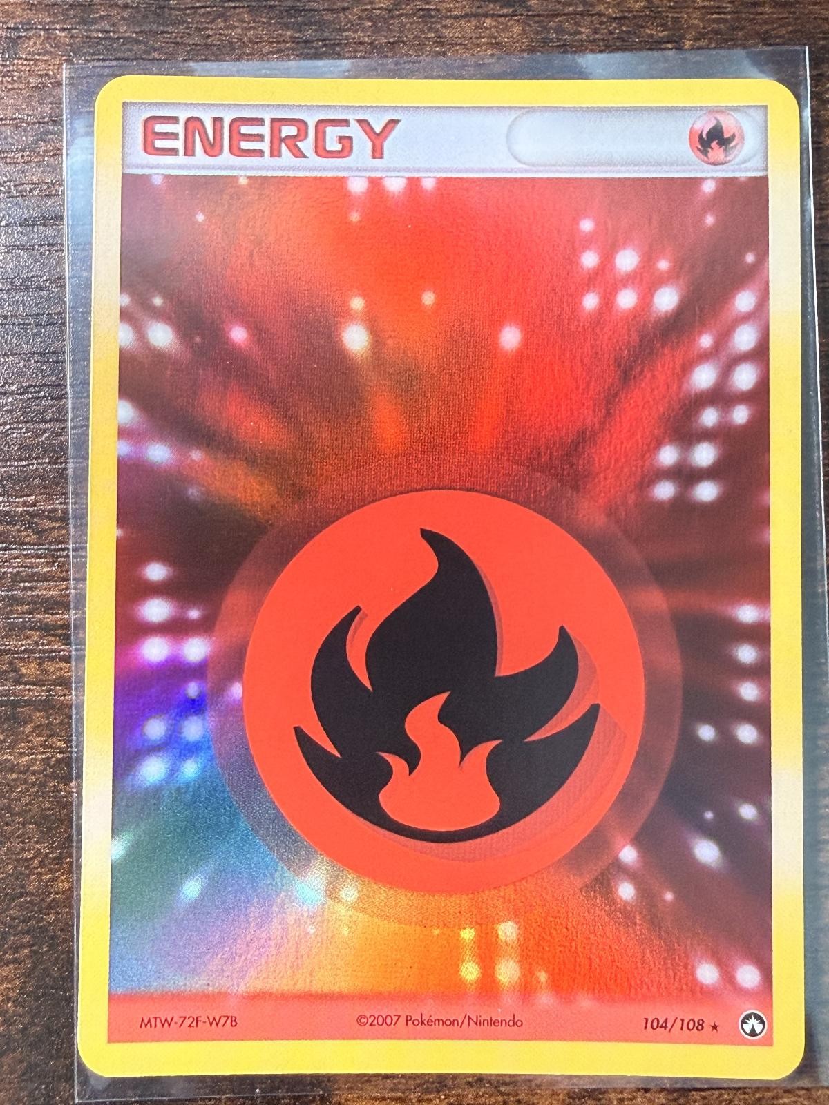 Pokemon – Power Keepers – Fire Energy 104/108 Holo Rare – Lightly Played !