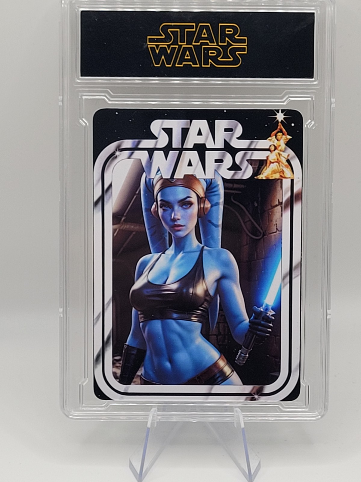 Star Wars Aayla Secura Twi’lek Hot Spicy Custom Trading Card SLAB