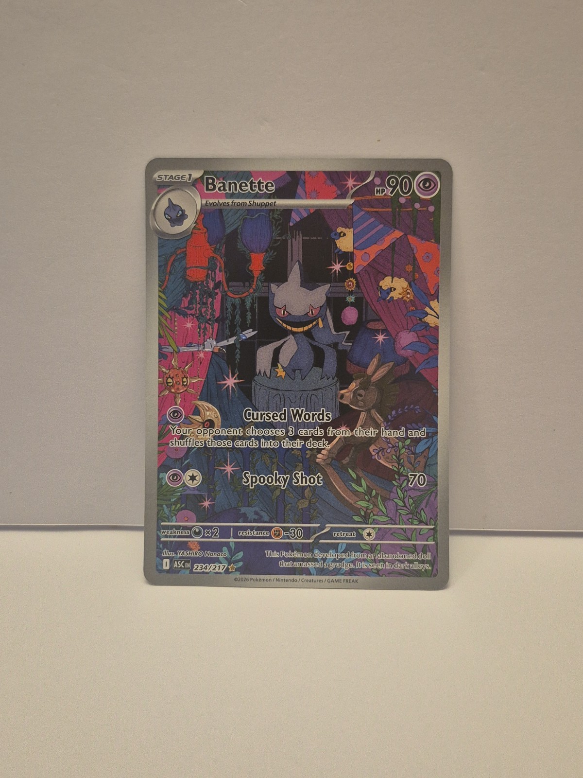 Banette 234/217 Illustration Rare Ascended Heroes Pokemon Holo Near Mint