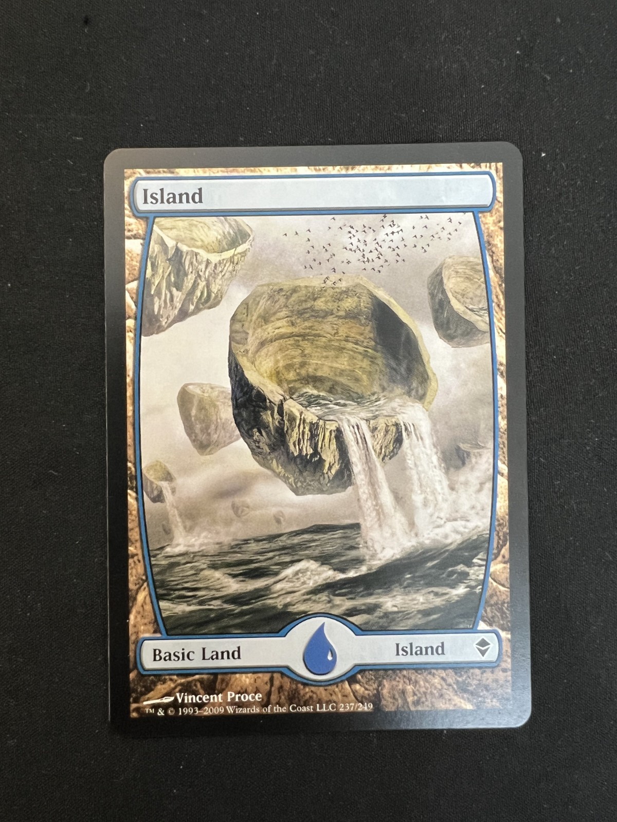 MTG Island ZEN 237 LP Basic Land Vincent Proce Zendikar