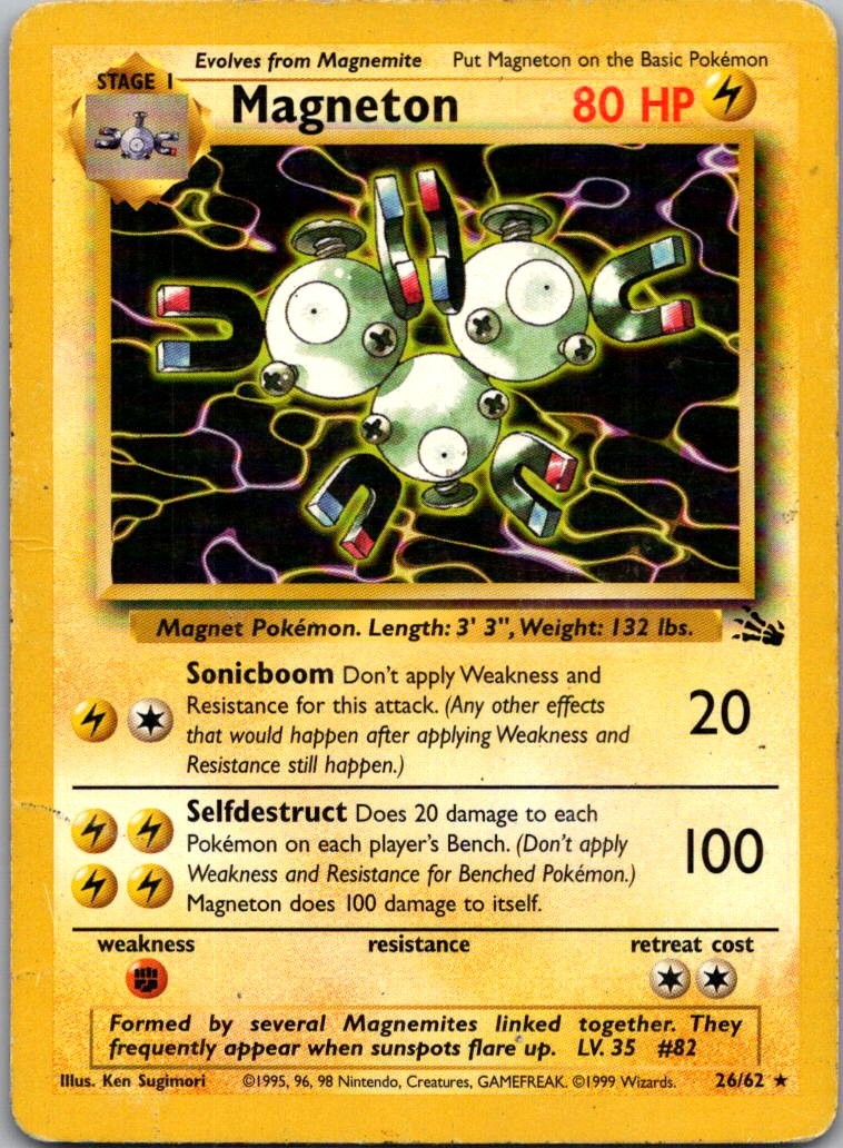 Magneton (26) Rare Fossil 26/62 HP
