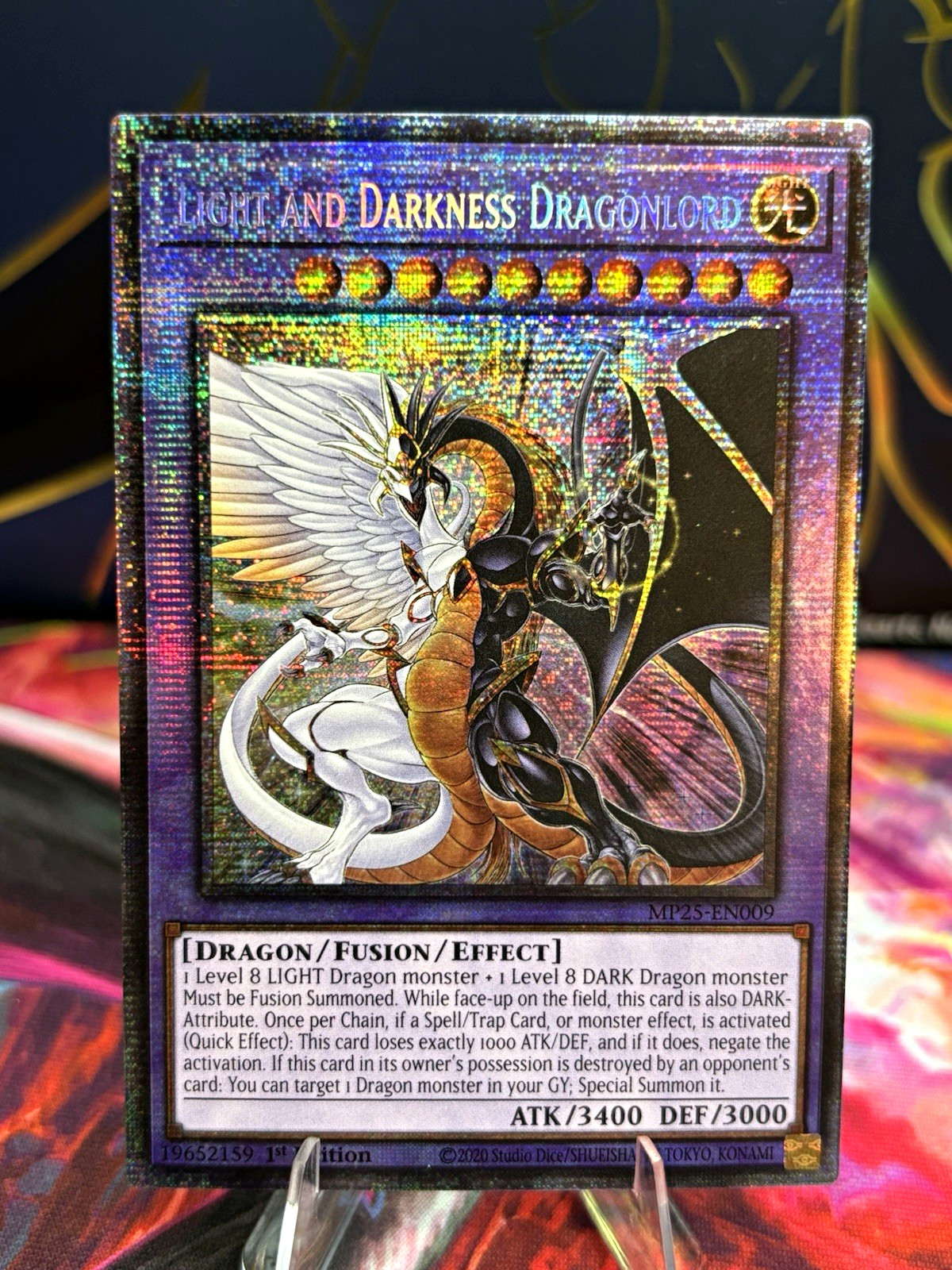Yu-Gi-Oh! Konami Light and Darkness Dragonlord MP25-EN009 QCSR Holo 1st EN