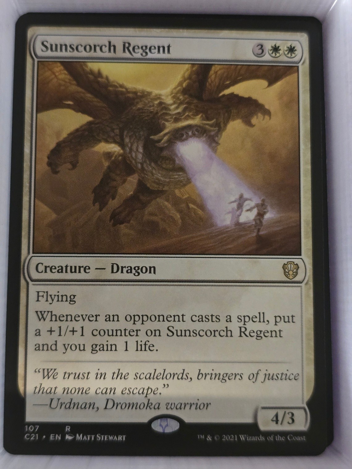 Sunscorch Regent – R from C21 #107 – in LP-NM Condition