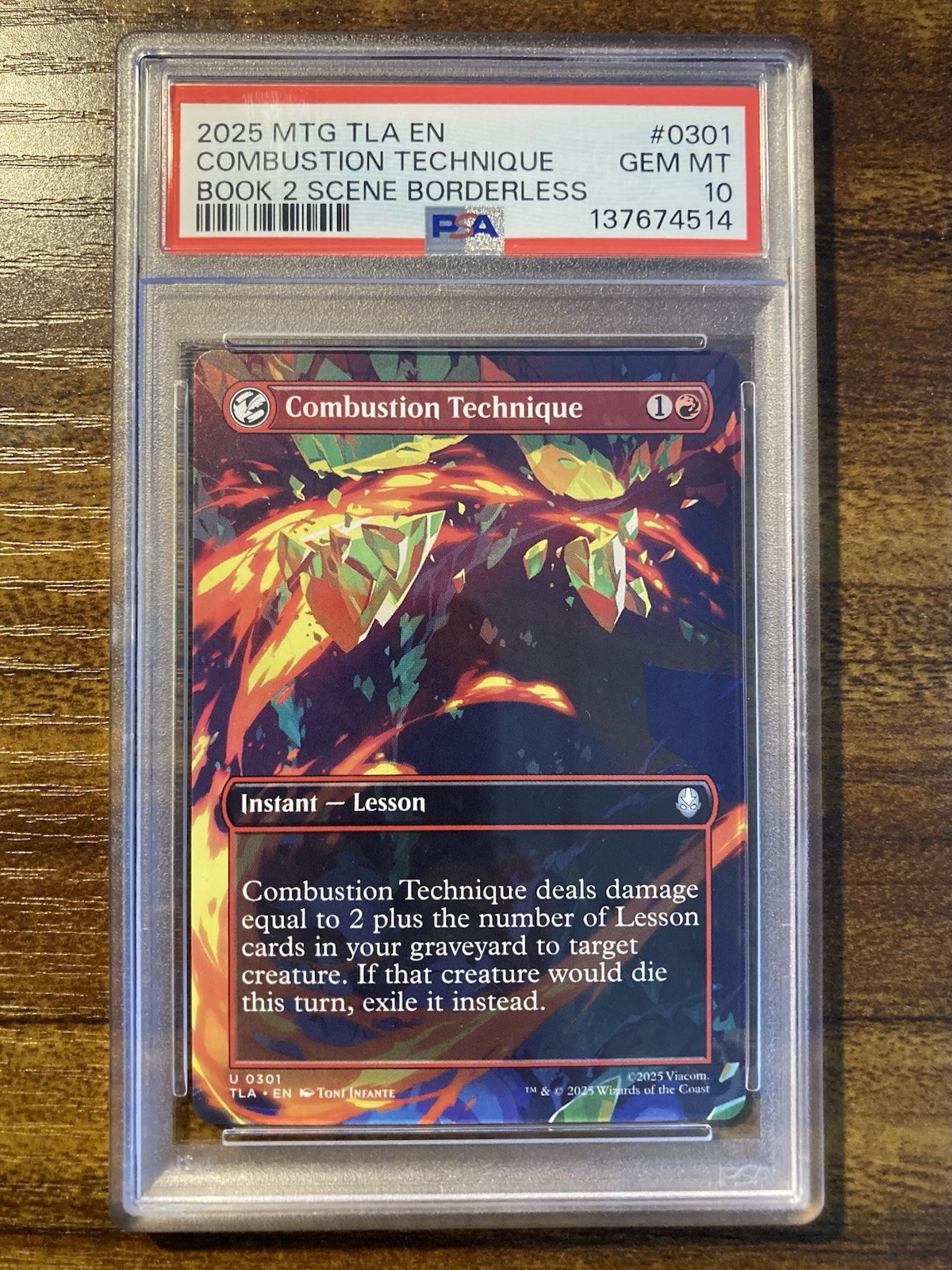 MTG✨COMBUSTION TECHNIQUE✨TLA AVATAR: The Last AirBender PSA 10 Book 2 SCENE