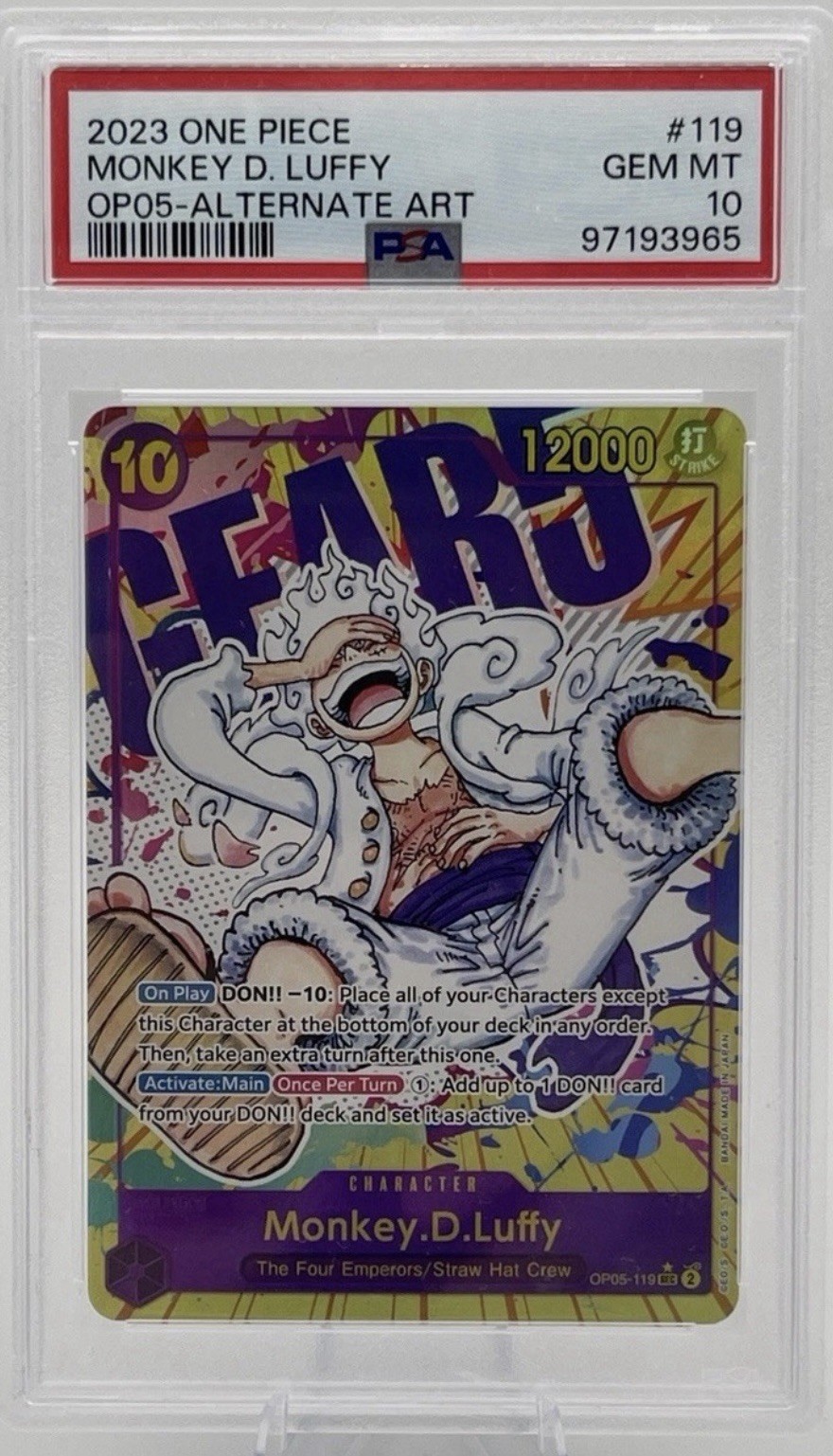 🔥GRADED ONE PIECE CARD🔥 AUTHENTIC GRADED! GREAT GIFT!