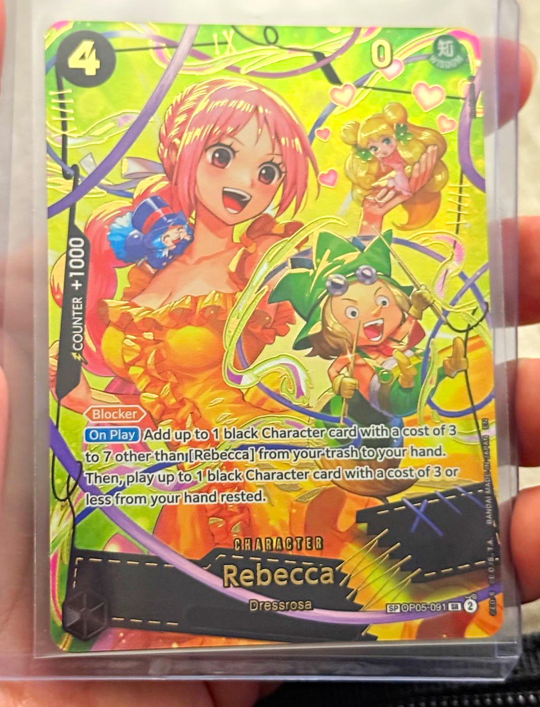 NM Rebecca OP05-091 SP Alt Art Foil PRB-02 BANDAI ONE PIECE ENG