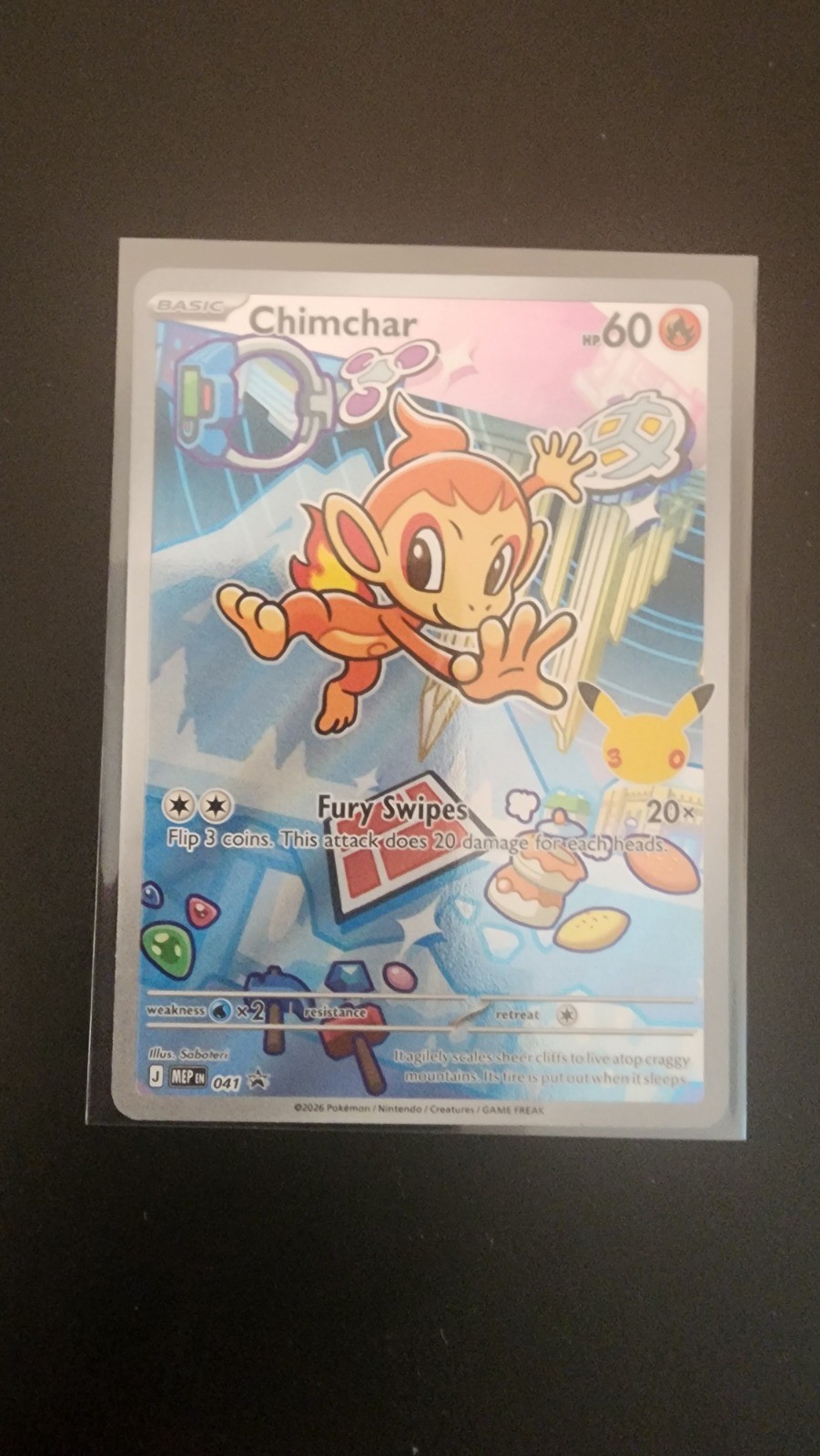 Chimchar Promo ME: Mega Evolution Promo 041 NM Holo