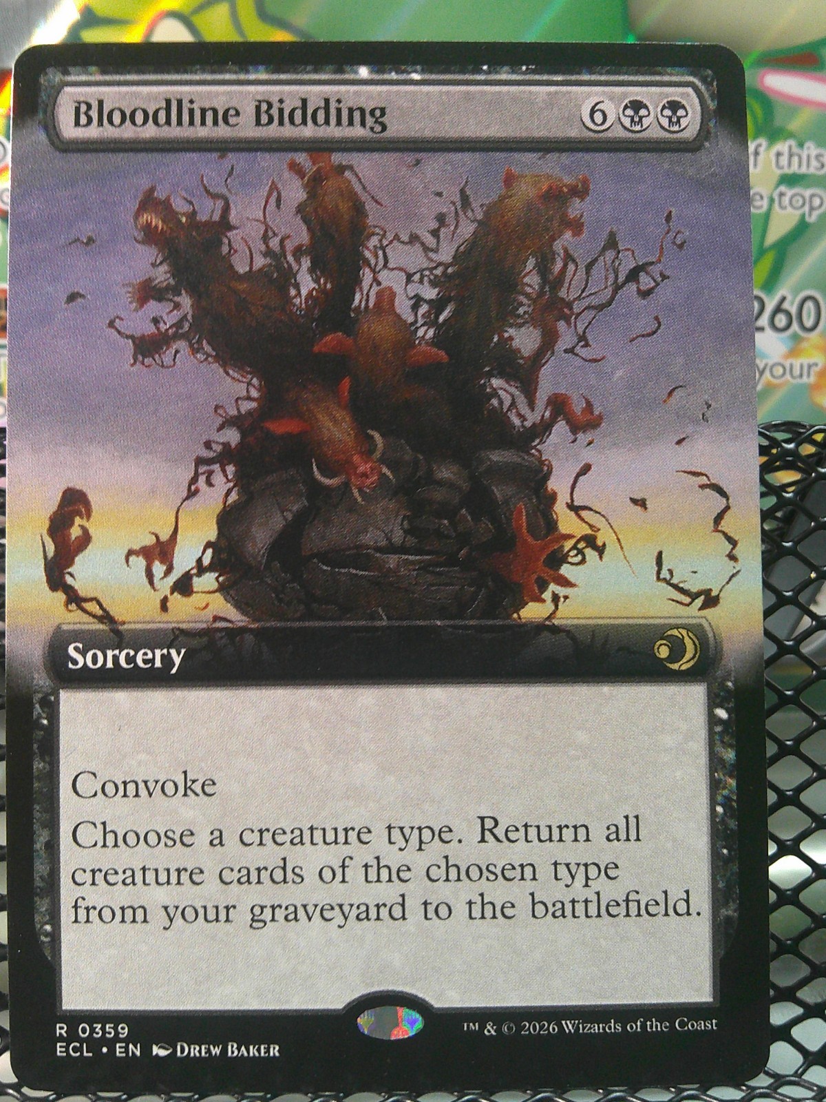 Bloodline Bidding (Extended Art) Lorwyn Eclipsed Regular NM MTG 359