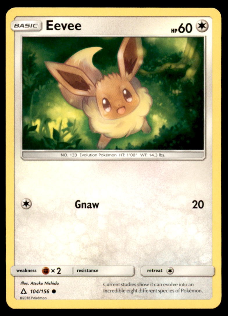 Eevee 104/156 Common Ultra Prism Pokemon Near Mint