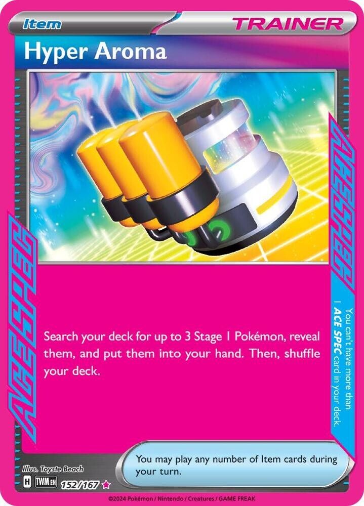 Pokémon TCG Hyper Aroma 152/167 Twilight Masquerade Ace Spec Ace Rare Holo