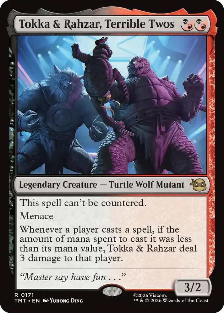 MTG Tokka & Rahzar, Terrible Twos – TMNT – Non-Foil – Default Art