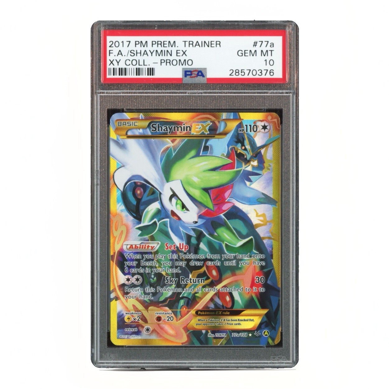 Pokemon Company Shaymin-EX 77a XY Promo Holo English 2017 PSA 10 77a/108 Rare