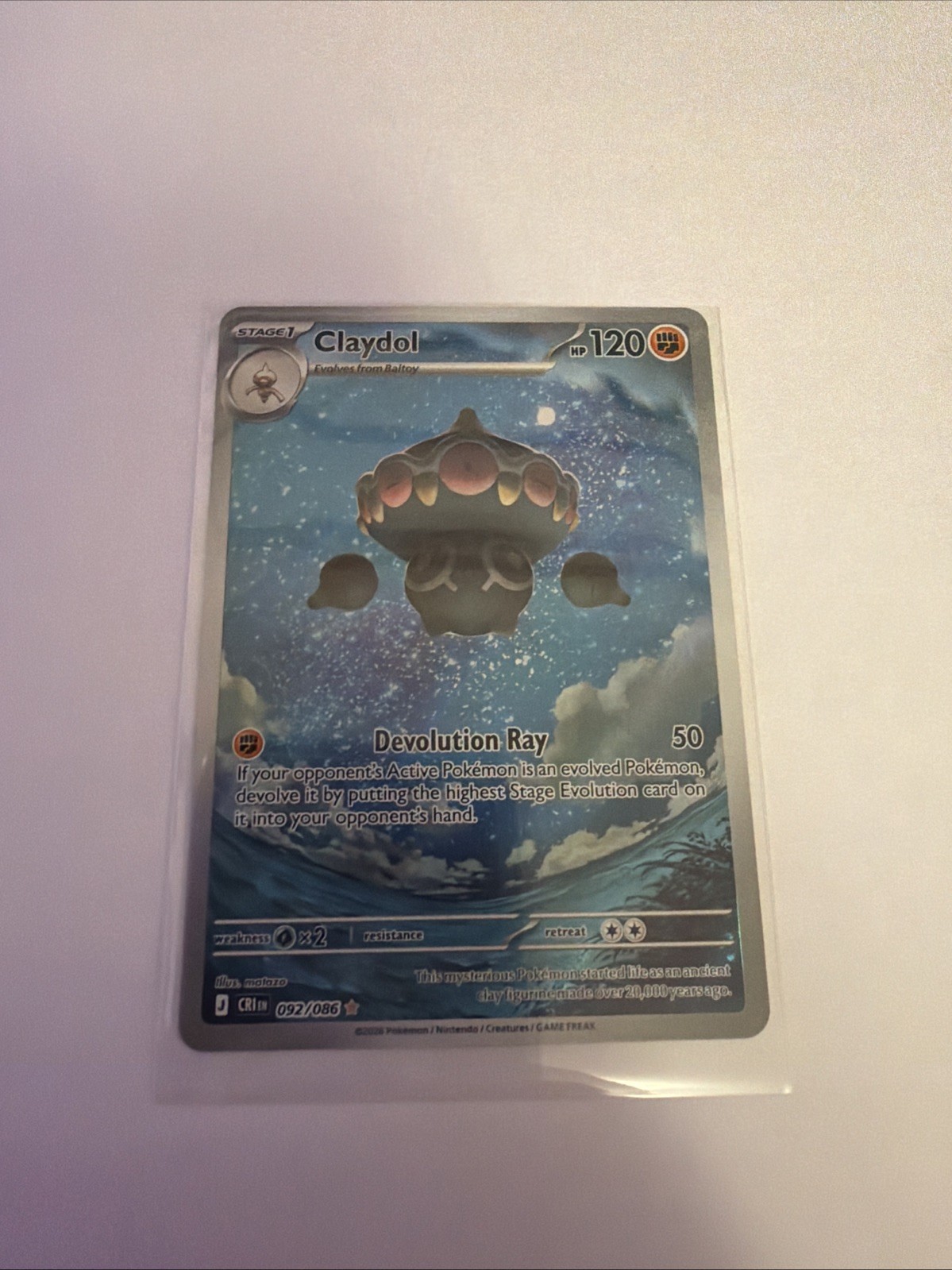 Claydol 092/086 – Illustration Rare – Pokémon TCG: Chaos Rising – English NM